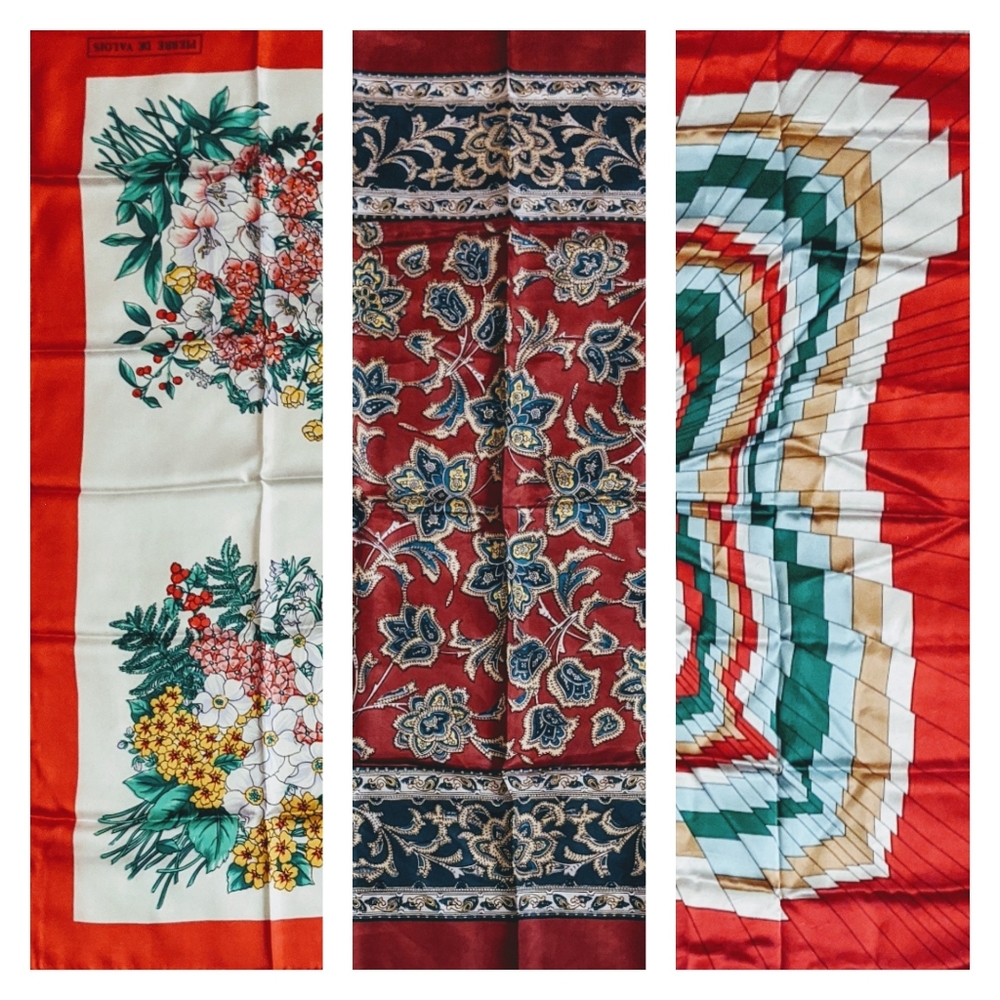 Set of 3 Silky Scarves